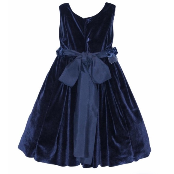 NWT ISABEL GARRETON Holiday Velvet Girls Dress - Picture 2 of 7